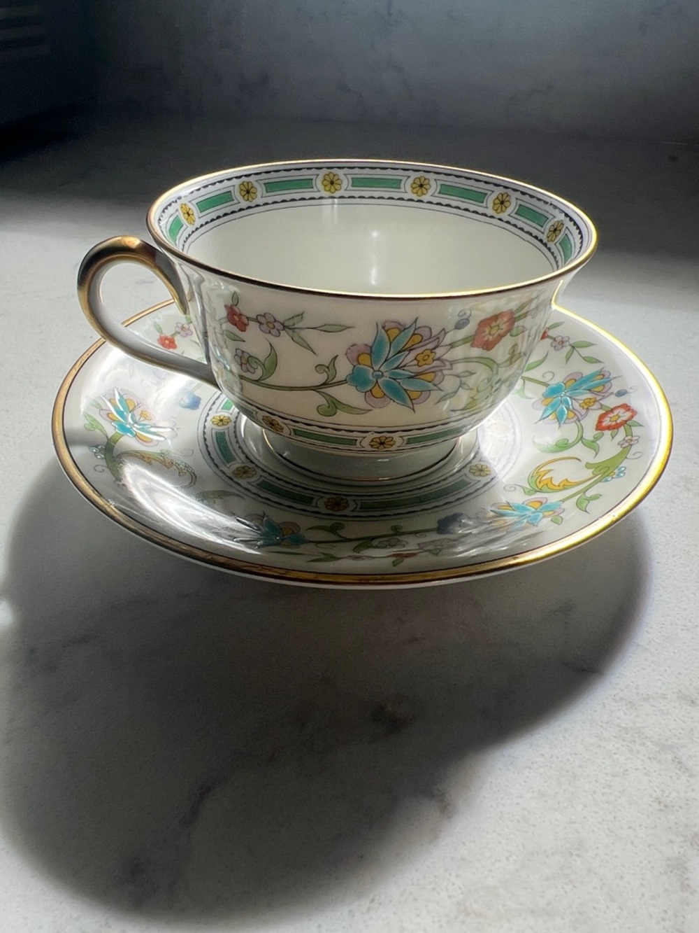 Noritake China - Japan Cyril (Vintage) footed cup and saucer